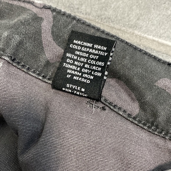 Prosperity Denim Black Gray Camo Print Jogger Jeans XS - Picture 6 of 10